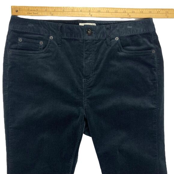 Vineyard Vines Pants Womens 10 Black Corduroy High Waisted Skinny Ankle Casual - Picture 8 of 14
